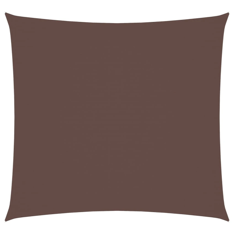 vidaXL saulessargs, 5x5 m, kvadrāta forma, brūns oksforda audums