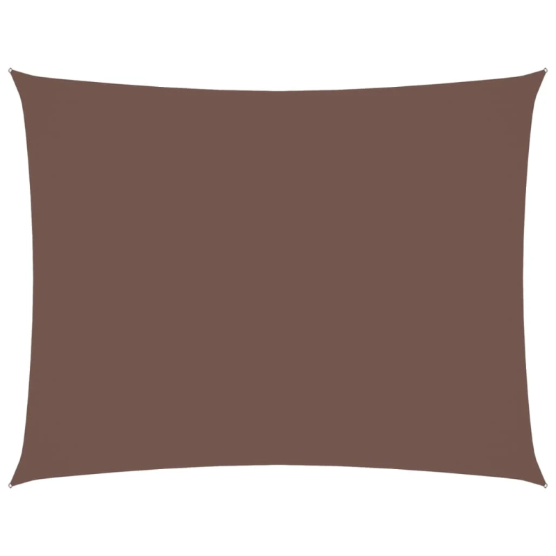 vidaXL saulessargs, taisnstūra, 2,5x3,5 m, brūns oksforda audums