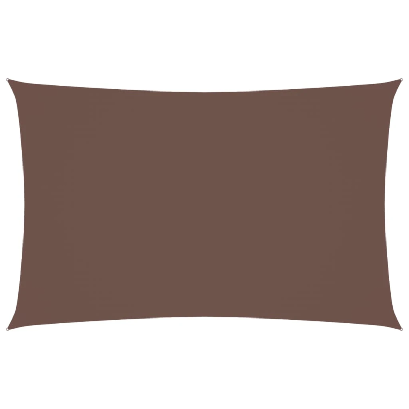 vidaXL saulessargs, taisnstūra forma, 2,5x5 m, brūns oksforda audums