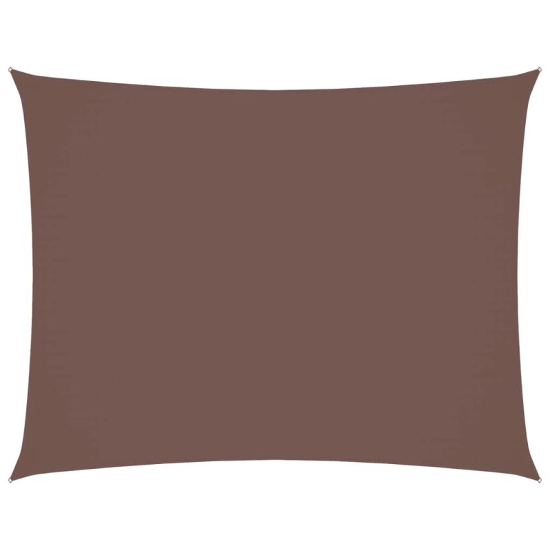 vidaXL saulessargs, taisnstūra forma, 3x4 m, brūns oksforda audums