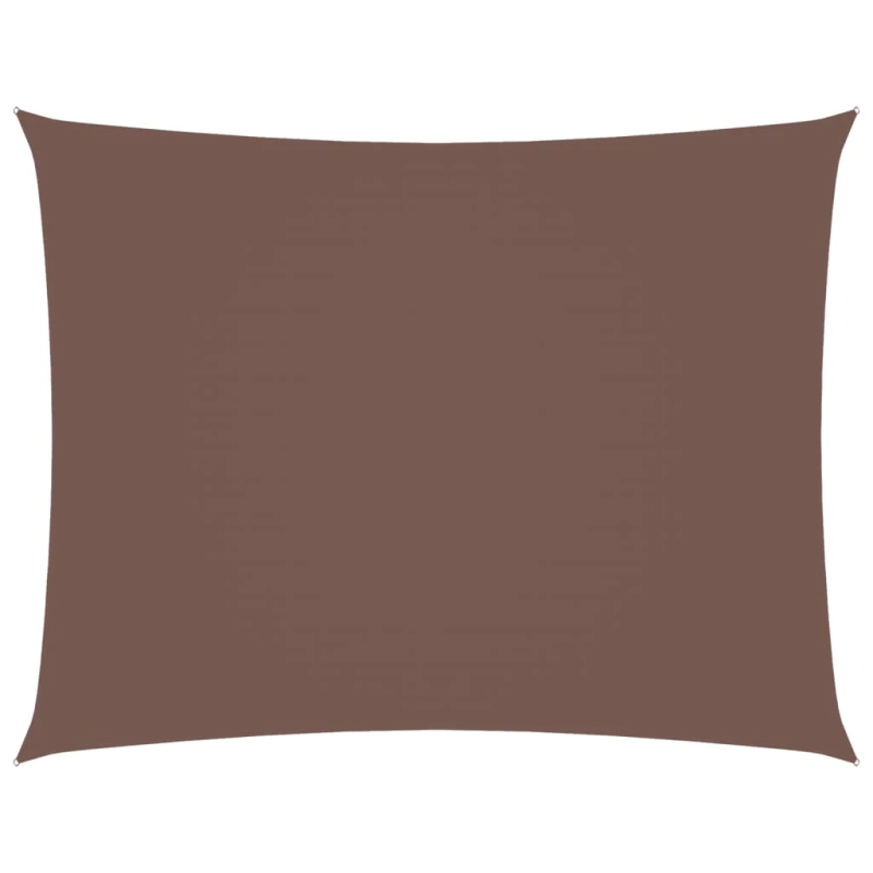 vidaXL saulessargs, taisnstūra, 3x4,5 m, brūns oksforda audums