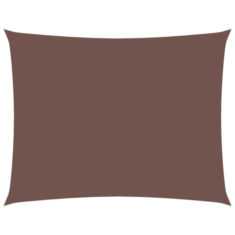 vidaXL saulessargs, taisnstūra, 3,5x4,5 m, brūns oksforda audums
