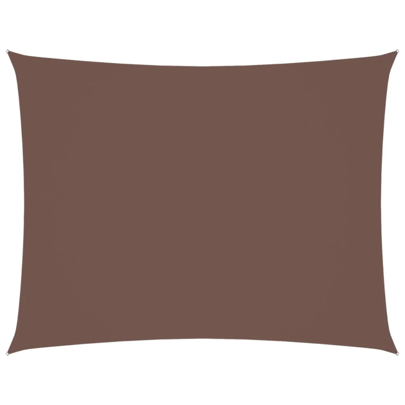 vidaXL saulessargs, taisnstūra forma, 3,5x5 m, brūns oksforda audums