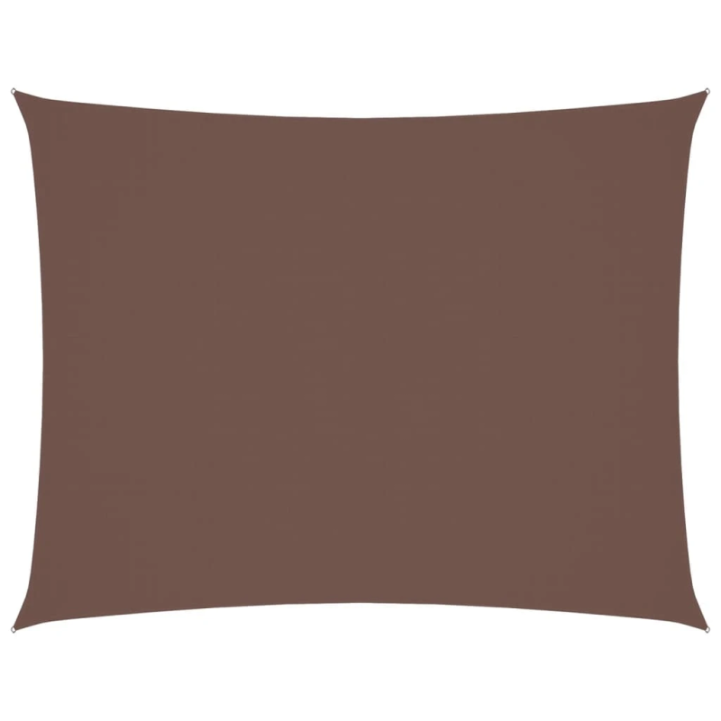 vidaXL saulessargs, 4x5 m, taisnstūra forma, brūns oksforda audums