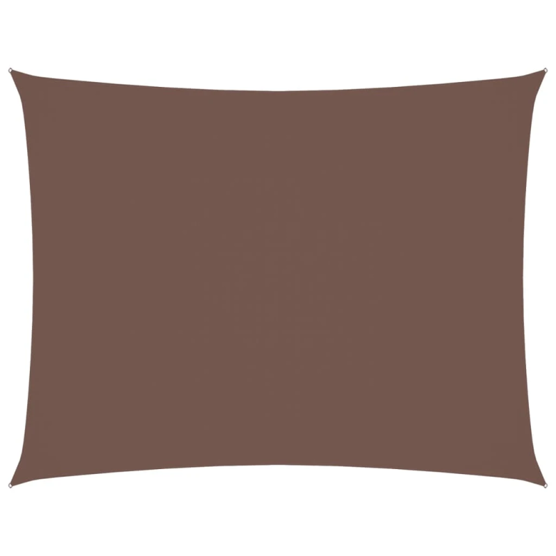 vidaXL saulessargs, 4x6 m, taisnstūra forma, brūns oksforda audums