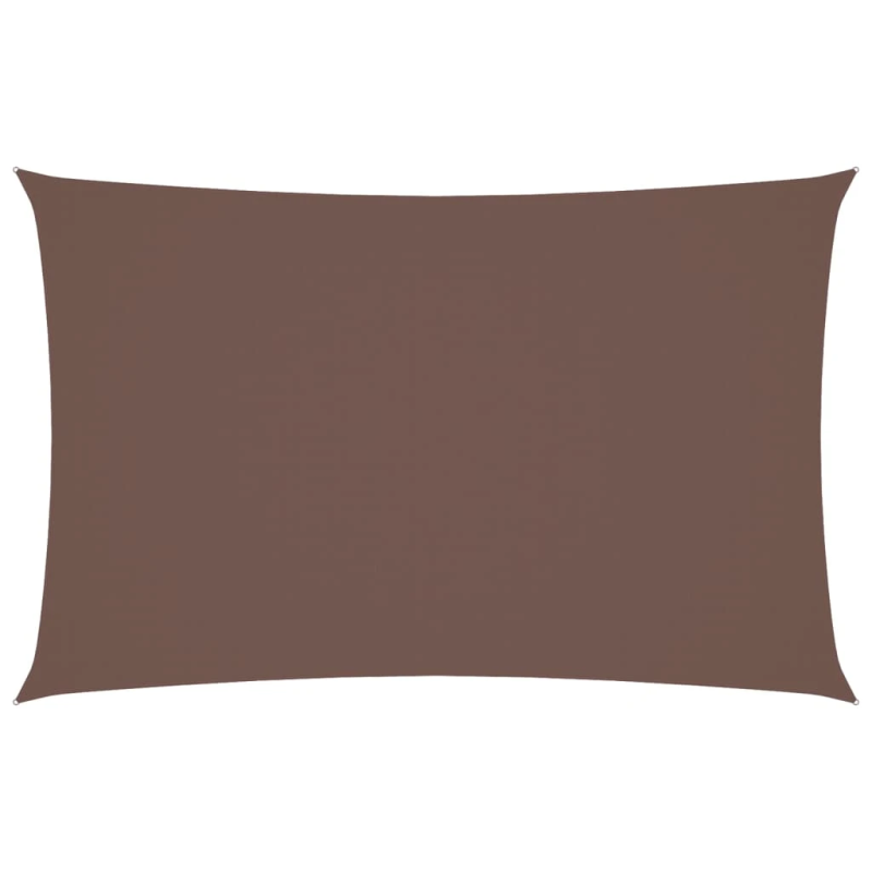 vidaXL saulessargs, taisnstūra forma, 4x7 m, brūns oksforda audums