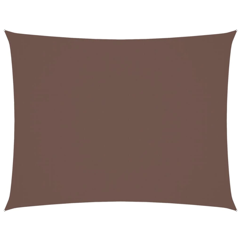 vidaXL saulessargs, taisnstūra forma, 5x7 m, brūns oksforda audums