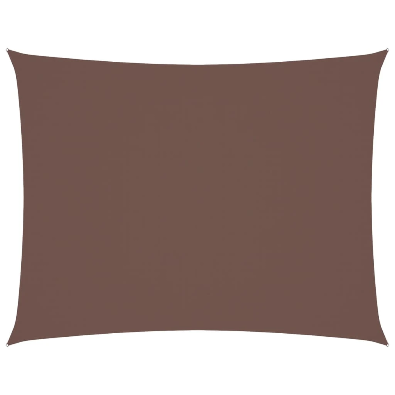 vidaXL saulessargs, taisnstūra, 6x8 m, brūns oksforda audums