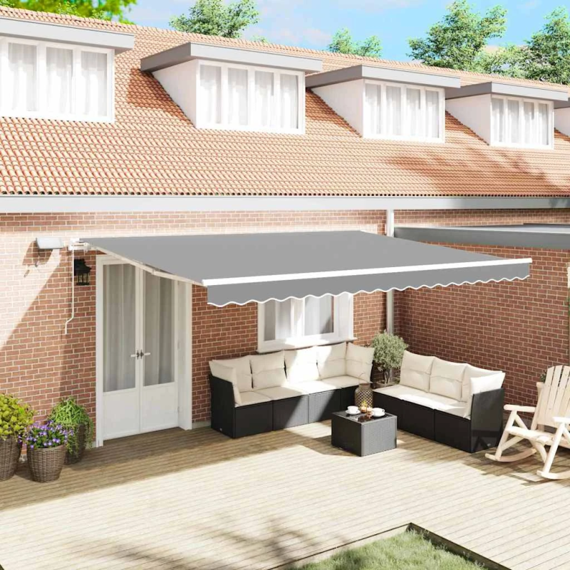 vidaXL Pārklājuma struktūra Balts 450 × 300 cm Alumīnijs