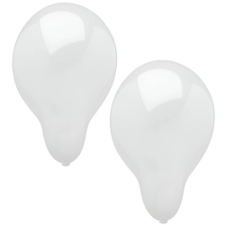 Baloni 25cm balti, 10gb