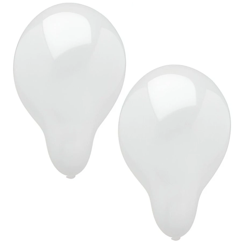 Baloni 25cm balti, 10gb