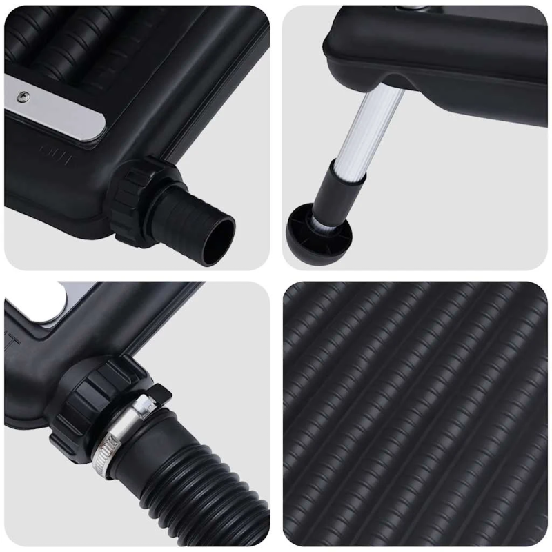 vidaXL saules baseina sildīšanas panelis, izliekts, 110x65 cm