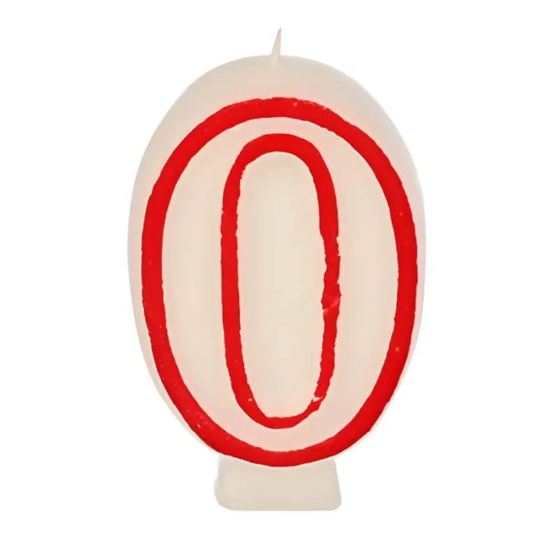 Svecīte dzimšanas dienas 0 balta