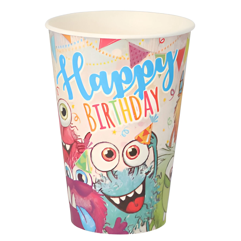 Krūzītes papīra Funny Monsters 10gb 0,2L