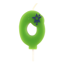 Svecīte dzimšanas dienas 0 zaļa