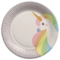 Šķīvis papīra Unicorn 10gb 23cm