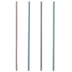 Kokteiļsalmiņi papīra krāsaini 6mm 21cm, 200gb