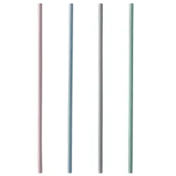 Kokteiļsalmiņi papīra krāsaini 6mm 21cm, 200gb