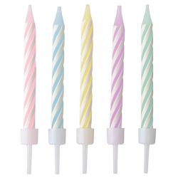 Svecītes dzimšanas dienas 24gb, pasteļu krāsās
