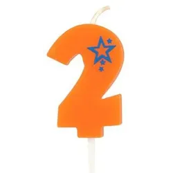 Svecīte dzimšanas dienas 2 oranža