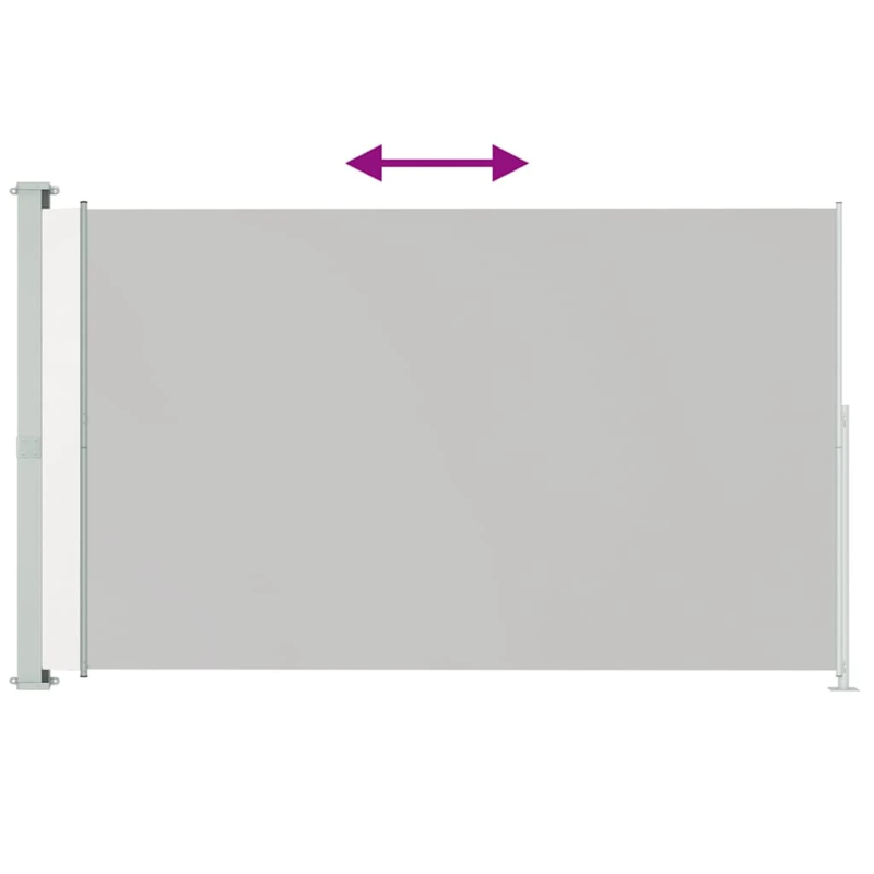 vidaXL izvelkama sānu markīze, krēmkrāsas, 180x300 cm