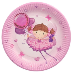 Šķīvis papīra Little Dancer 10gb 23cm