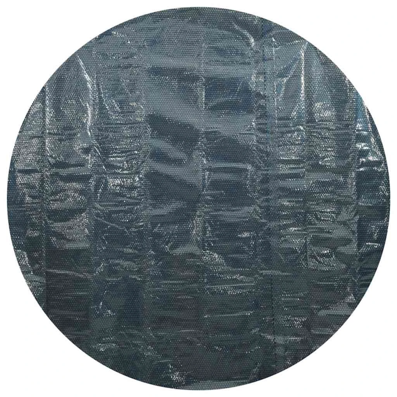 vidaXL baseina pārklājs, solārs, peldošs, 455 cm, melns un zils PE