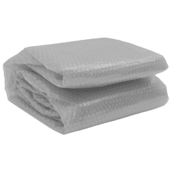 vidaXL baseina pārklājs, solārs, peldošs, 527 cm, pelēks PE