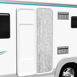 vidaXL kukaiņu aizkars, 56x185 cm, gaiši un tumši pelēks šenils