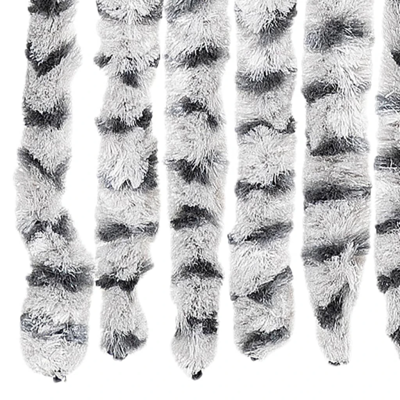 vidaXL kukaiņu aizkars, 100x220 cm, tumši un gaiši pelēks šenils