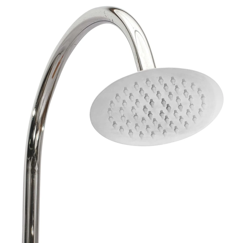 vidaXL dārza duša, 75x75x210 cm, masīvs tīkkoks