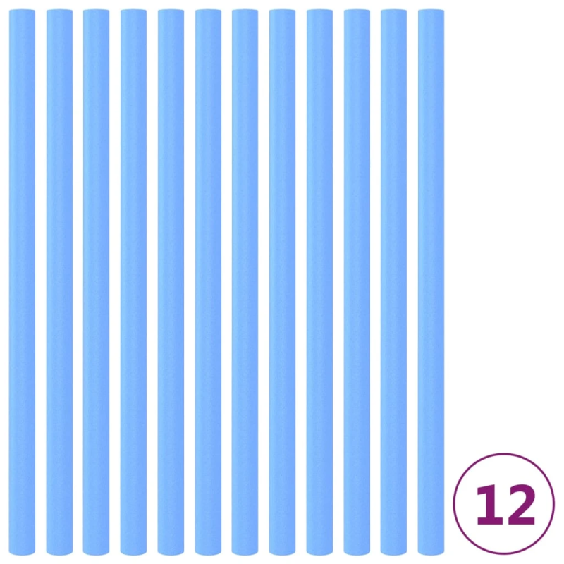 vidaXL batuta stieņu putu apvalki, 12 gab., 92,5 cm, zili