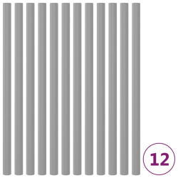 vidaXL batuta stieņu putu apvalki, 12 gab., 92,5 cm, pelēki