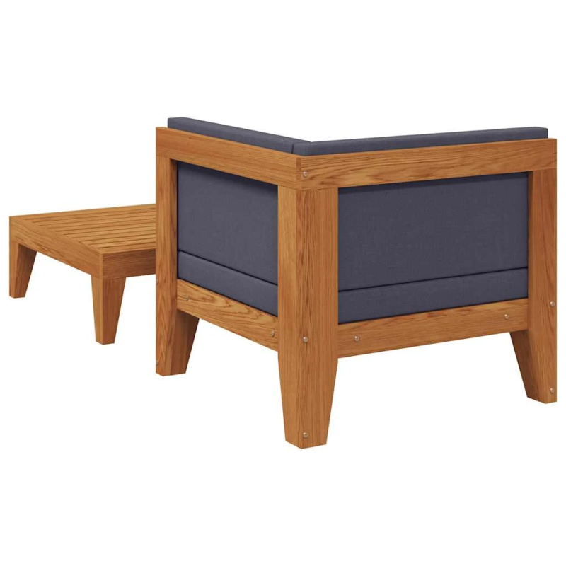 vidaXL 2-daļīgs dārza atpūtas mēbeļu komplekts, akācijas masīvkoks