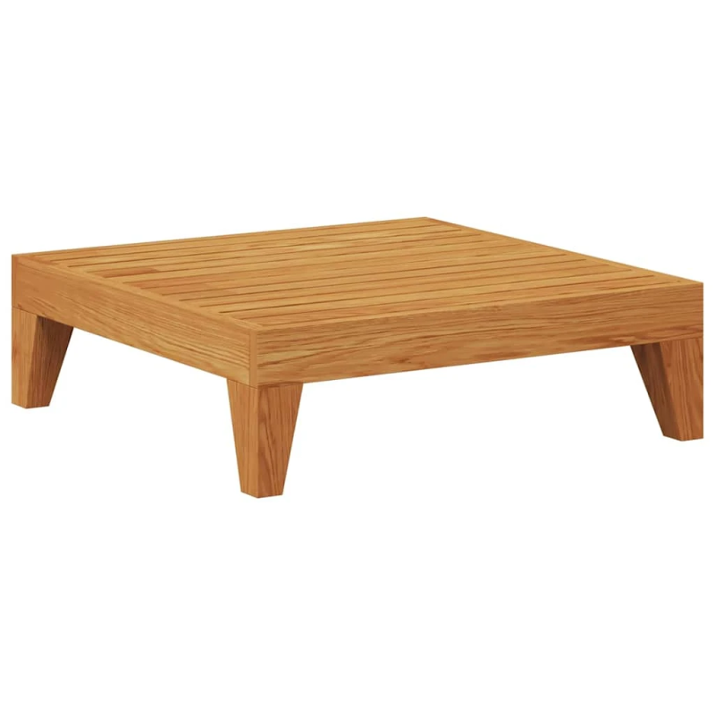 vidaXL kāju balsts ar krēmbaltu matraci, akācijas masīvkoks