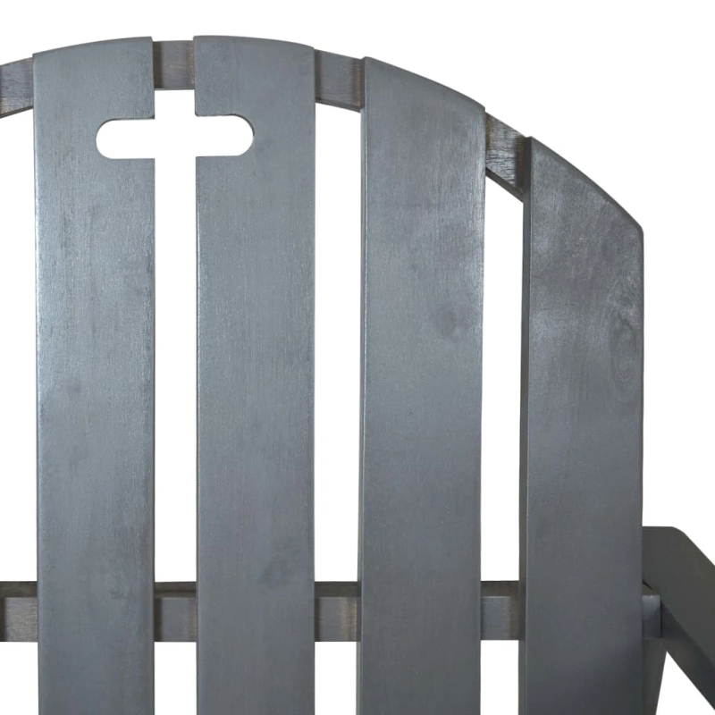 vidaXL dārza atpūtas krēsli, 2 gab., pelēki, akācijas masīvkoks