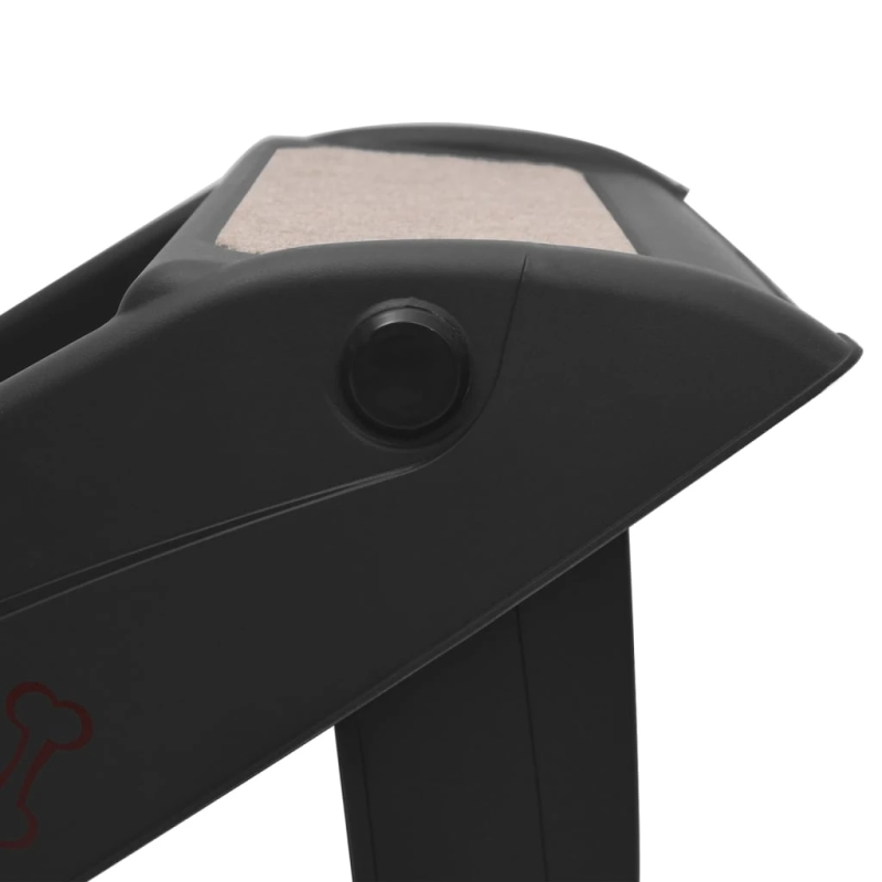 vidaXL saliekamas suņu kāpnes, 62x40x49,5 cm, melnas