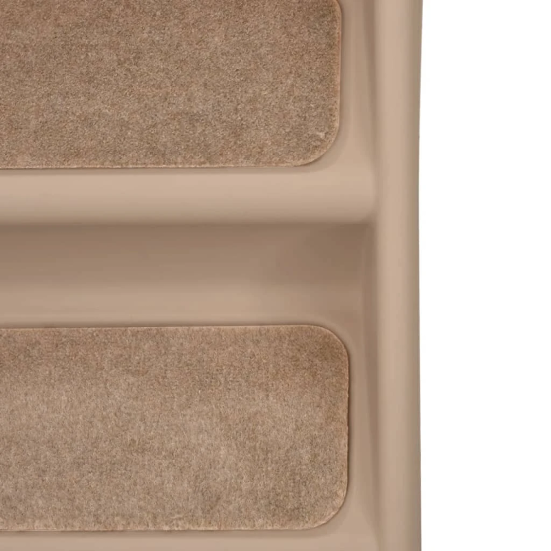 vidaXL saliekamas suņu kāpnes, 62x40x49,5 cm, brūnas