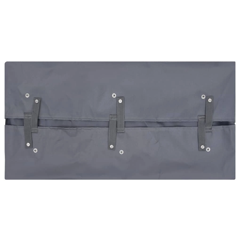 vidaXL dārza ratu audums, 81x41x21 cm, tumši pelēks audums