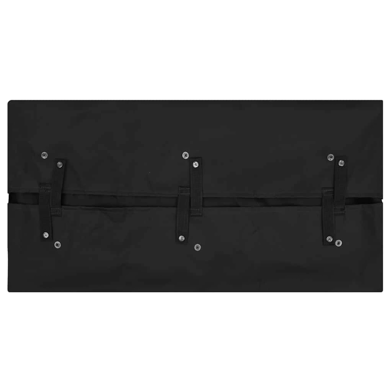 vidaXL dārza ratu audums, 81x41x21 cm, melns audums