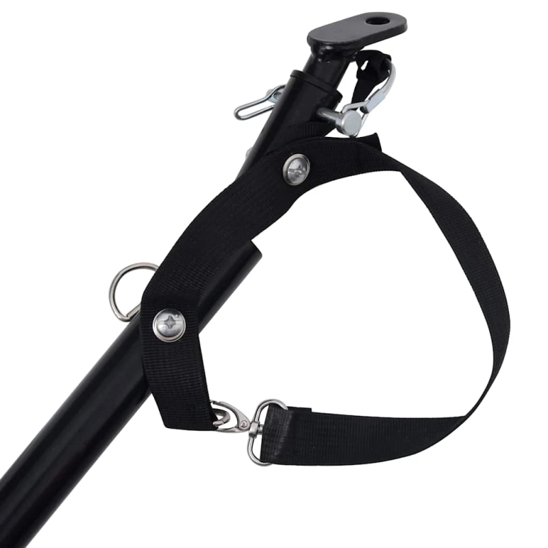 vidaXL mājdzīvnieku velo piekabe, sarkana un melna