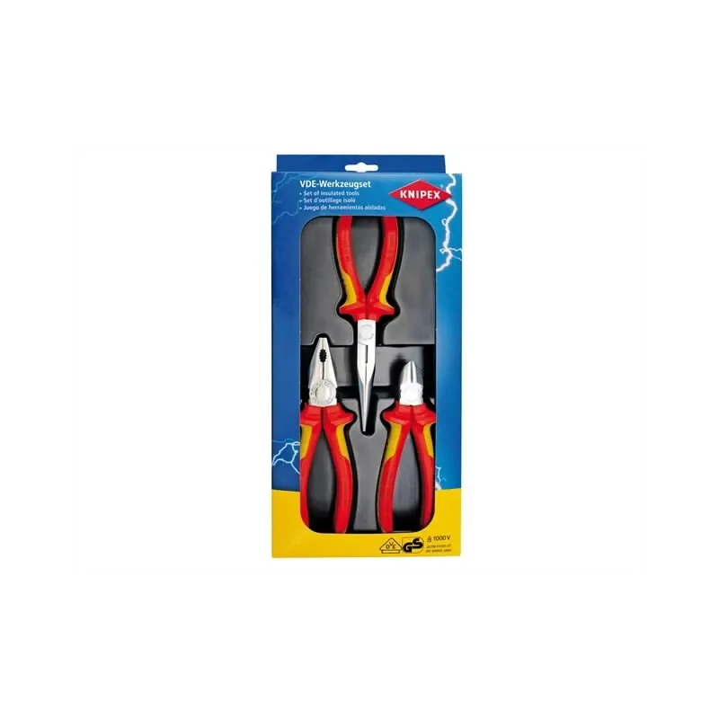 Knaibļu komplekts VDE 3 gab. VDE SAFETY, Knipex