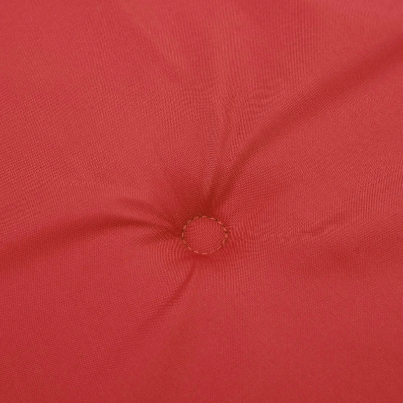 vidaXL dārza krēslu spilveni, 6 gab., sarkani, 40x40x4 cm, audums
