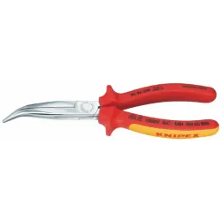 Snipe Nose Side Cutting Pliers angled VDE 200mm, Knipex