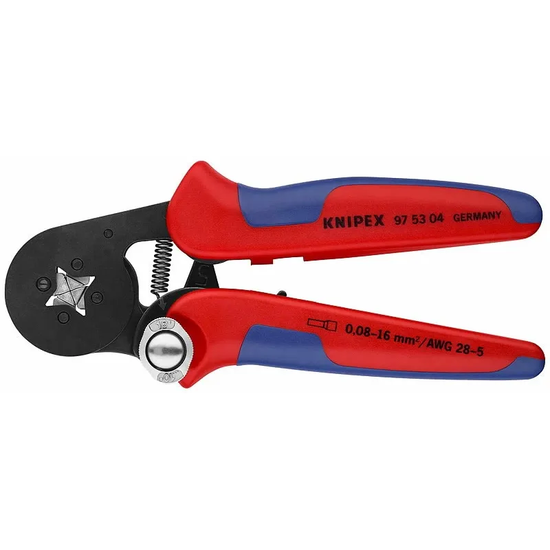 Presēšanas knaibles 0,08-16,0 mm², pašregulējošās, Knipex
