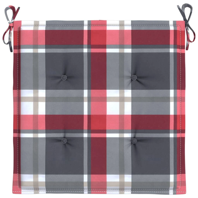 vidaXL dārza krēslu spilveni, 2 gab., četrstūri, 50x50x4 cm, audums