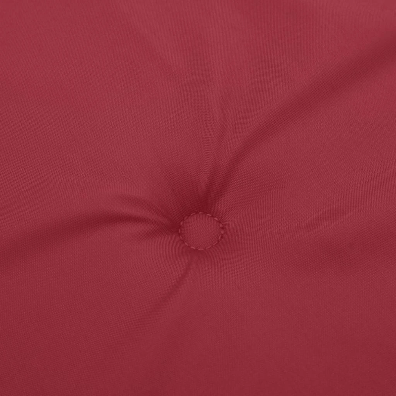 vidaXL dārza krēslu spilveni, 6 gab., vīnsarkani, 120x50x3 cm, audums