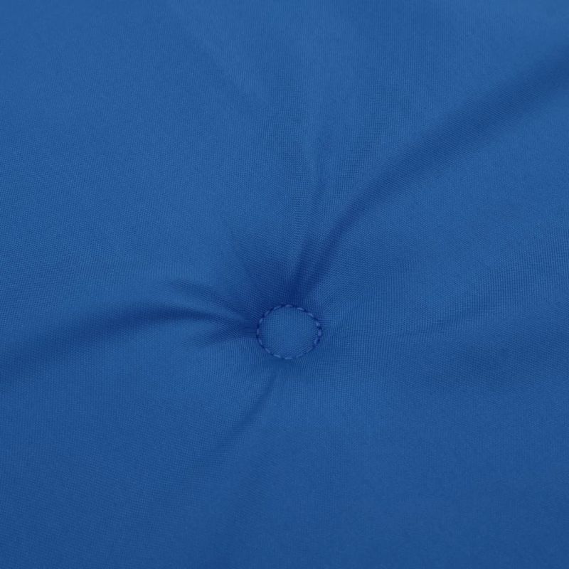 vidaXL dārza krēslu spilveni, 6 gab., koši zili, 100x50x3 cm, audums