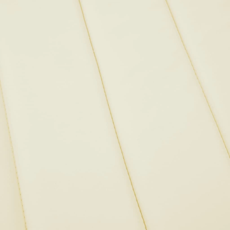 vidaXL sauļošanās krēsla matracis, 186x58x4 cm, audums, krēmkrāsas