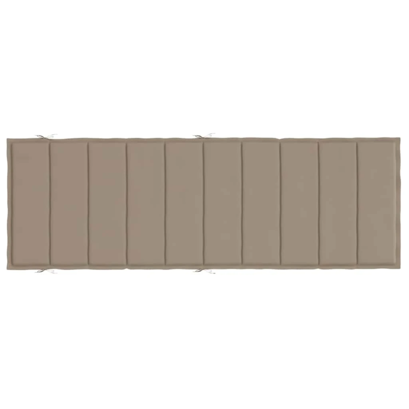 vidaXL sauļošanās krēsla matracis, 186x58x4 cm, audums, pelēkbrūns